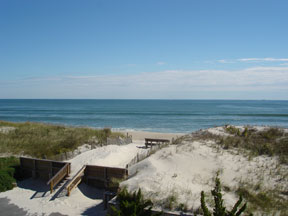 Direct ocean/beach views from the deck